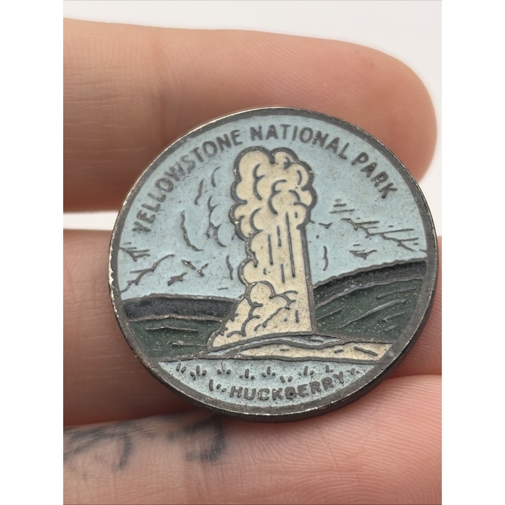 Yellowstone National Park Huckberry Geyser Lapel Hat Pin